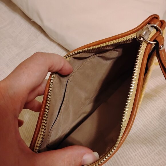 Coach Signature Canvas Wristlet/Clutch with Wrist Strap - Picture 4 of 7